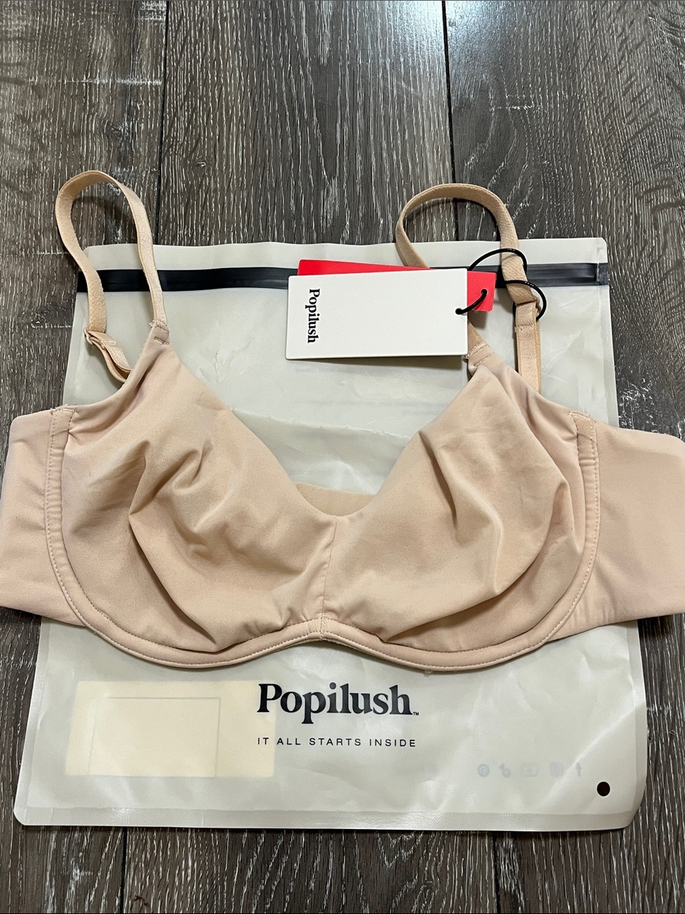 Popilush bra size 34c nude new with tags